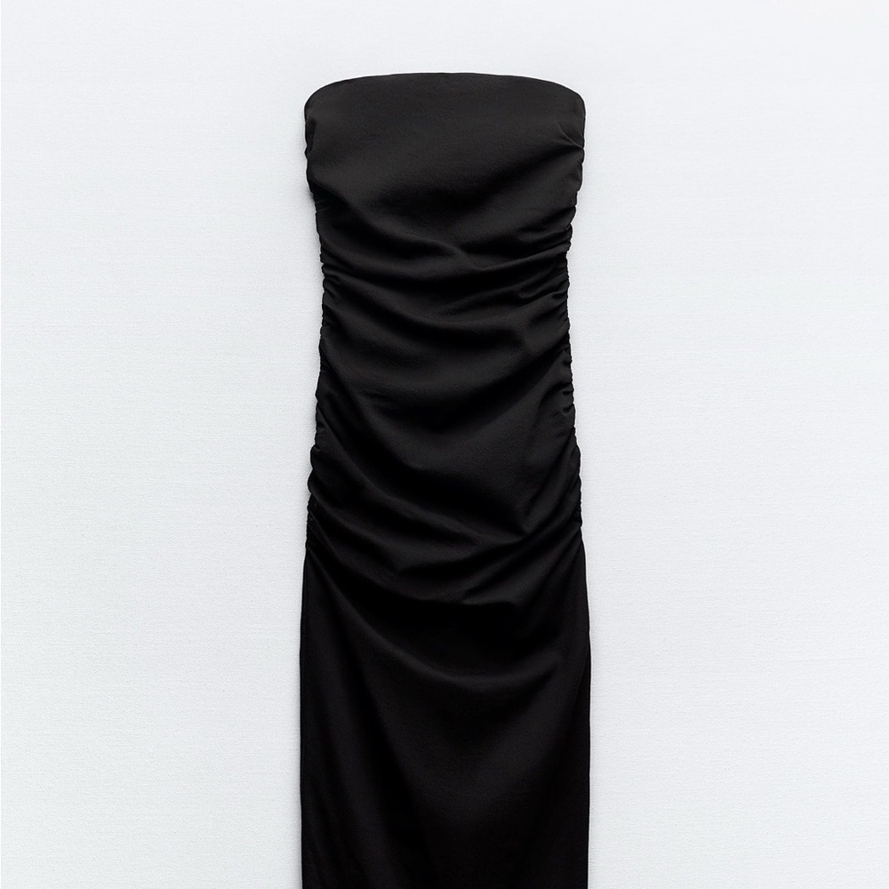 Draped midi dress Zara